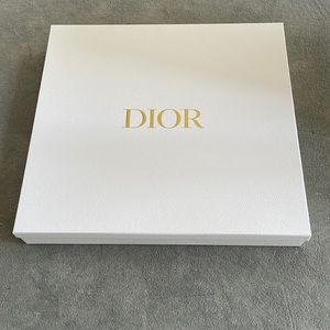 Dior box with ribbon and tissue paper